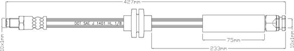 Motaquip LVBH1604 - Тормозной шланг autosila-amz.com