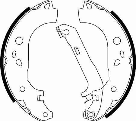 Motaquip LVBS807 - Комплект тормозных колодок, барабанные autosila-amz.com