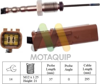 Motaquip LVET406 - Датчик, температура выхлопных газов autosila-amz.com