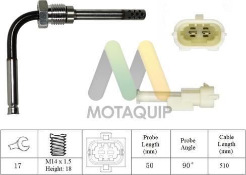 Motaquip LVET383 - Датчик, температура выхлопных газов autosila-amz.com