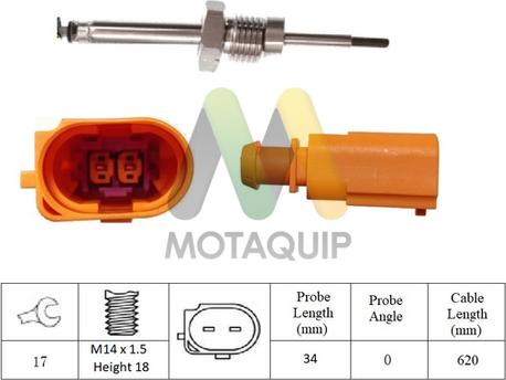 Motaquip LVET377 - Датчик, температура выхлопных газов autosila-amz.com