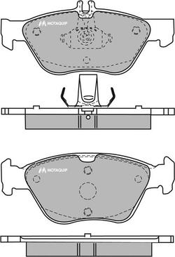 Motaquip LVXL467 - Тормозные колодки, дисковые, комплект autosila-amz.com