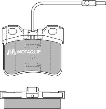 Motaquip LVXL401 - Тормозные колодки, дисковые, комплект autosila-amz.com