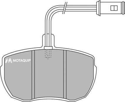 Motaquip LVXL547 - Тормозные колодки, дисковые, комплект autosila-amz.com