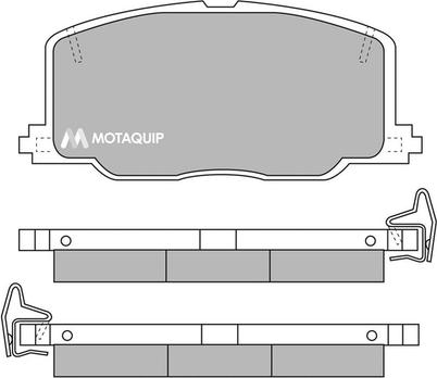 Motaquip LVXL559 - Тормозные колодки, дисковые, комплект autosila-amz.com