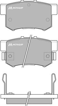 Motaquip LVXL550 - Тормозные колодки, дисковые, комплект autosila-amz.com