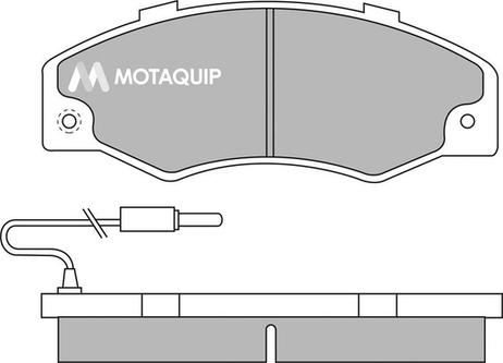 Motaquip LVXL509 - Тормозные колодки, дисковые, комплект autosila-amz.com