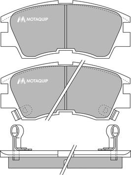 Motaquip LVXL588 - Тормозные колодки, дисковые, комплект autosila-amz.com