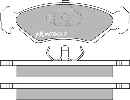 Motaquip LVXL536 - Тормозные колодки, дисковые, комплект autosila-amz.com
