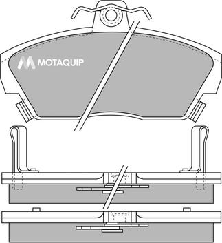 Motaquip LVXL532 - Тормозные колодки, дисковые, комплект autosila-amz.com