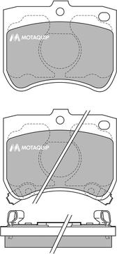 Motaquip LVXL522 - Тормозные колодки, дисковые, комплект autosila-amz.com