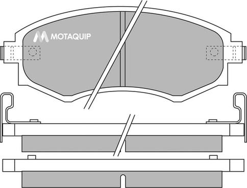Motaquip LVXL645 - Тормозные колодки, дисковые, комплект autosila-amz.com