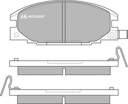 Motaquip LVXL646 - Тормозные колодки, дисковые, комплект autosila-amz.com