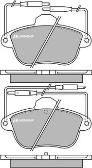Motaquip LVXL641 - Тормозные колодки, дисковые, комплект autosila-amz.com