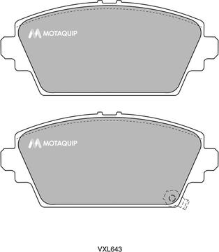 Motaquip LVXL643 - Тормозные колодки, дисковые, комплект autosila-amz.com