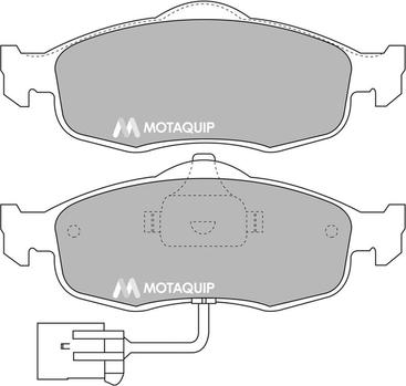 Motaquip LVXL661 - Тормозные колодки, дисковые, комплект autosila-amz.com