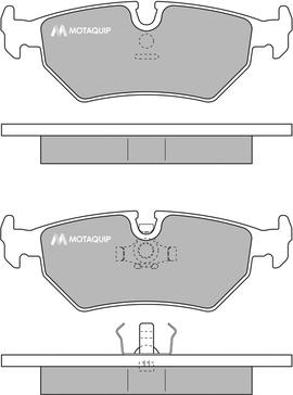 Motaquip LVXL606 - Тормозные колодки, дисковые, комплект autosila-amz.com