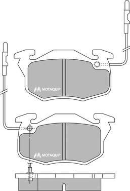 Motaquip LVXL671 - Тормозные колодки, дисковые, комплект autosila-amz.com