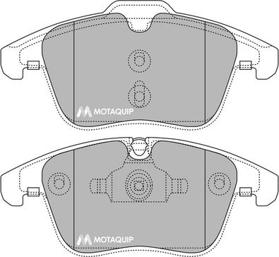 Motaquip LVXL1400 - Тормозные колодки, дисковые, комплект autosila-amz.com