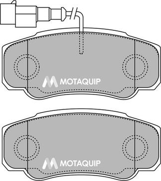 Motaquip LVXL1436 - Тормозные колодки, дисковые, комплект autosila-amz.com