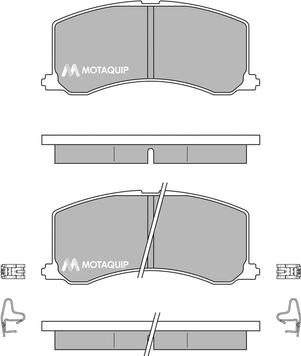 Motaquip LVXL156 - Тормозные колодки, дисковые, комплект autosila-amz.com