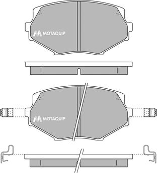 Motaquip LVXL160 - Тормозные колодки, дисковые, комплект autosila-amz.com