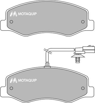 Motaquip LVXL1637 - Тормозные колодки, дисковые, комплект autosila-amz.com