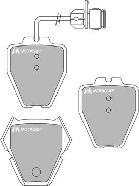 Motaquip LVXL1017 - Тормозные колодки, дисковые, комплект autosila-amz.com