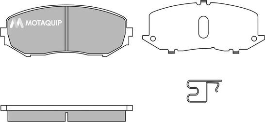 Motaquip LVXL1395 - Тормозные колодки, дисковые, комплект autosila-amz.com