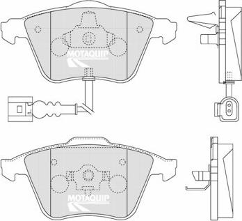 Motaquip LVXL1264 - Тормозные колодки, дисковые, комплект autosila-amz.com