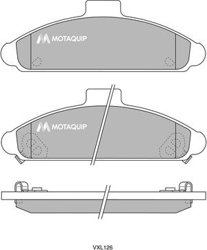 Motaquip LVXL126 - Тормозные колодки, дисковые, комплект autosila-amz.com