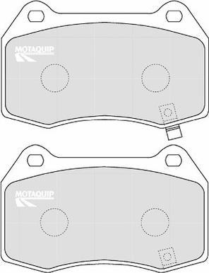 Motaquip LVXL1219 - Тормозные колодки, дисковые, комплект autosila-amz.com