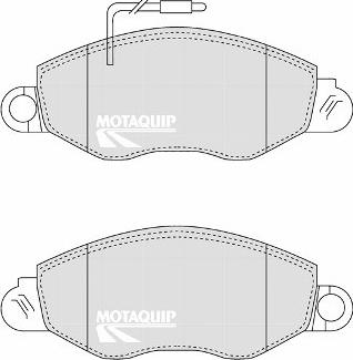 Motaquip LVXL1224 - Тормозные колодки, дисковые, комплект autosila-amz.com