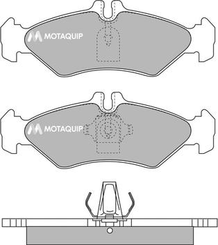 Motaquip LVXL175 - Тормозные колодки, дисковые, комплект autosila-amz.com