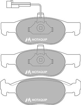 Motaquip LVXL869 - Тормозные колодки, дисковые, комплект autosila-amz.com