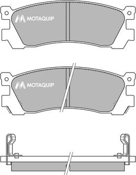 Motaquip LVXL392 - Тормозные колодки, дисковые, комплект autosila-amz.com