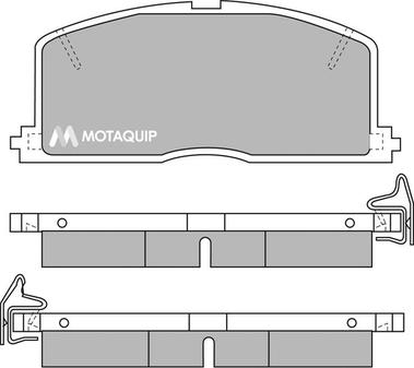 Motaquip LVXL353 - Тормозные колодки, дисковые, комплект autosila-amz.com