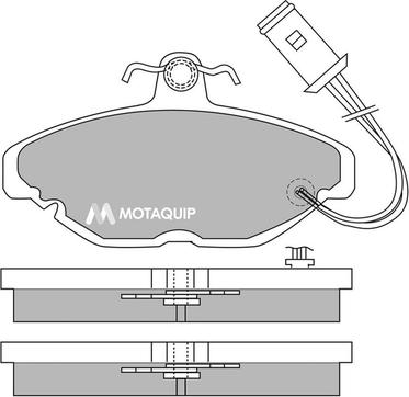 Motaquip LVXL303 - Тормозные колодки, дисковые, комплект autosila-amz.com