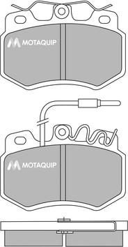 Motaquip LVXL378 - Тормозные колодки, дисковые, комплект autosila-amz.com