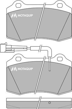 Motaquip LVXL245 - Тормозные колодки, дисковые, комплект autosila-amz.com