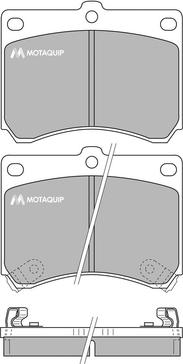 Motaquip LVXL744 - Тормозные колодки, дисковые, комплект autosila-amz.com