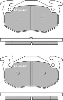 Motaquip LVXL745 - Тормозные колодки, дисковые, комплект autosila-amz.com