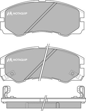 Motaquip LVXL756 - Тормозные колодки, дисковые, комплект autosila-amz.com