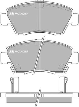 Motaquip LVXL752 - Тормозные колодки, дисковые, комплект autosila-amz.com