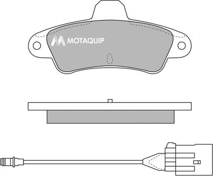 Motaquip LVXL781 - Тормозные колодки, дисковые, комплект autosila-amz.com