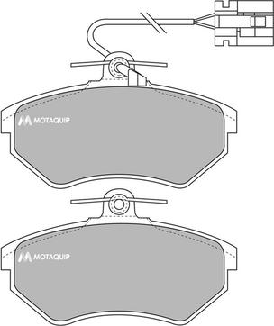 Motaquip LVXL739 - Тормозные колодки, дисковые, комплект autosila-amz.com