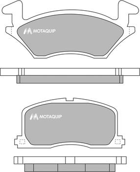 Motaquip LVXL736 - Тормозные колодки, дисковые, комплект autosila-amz.com