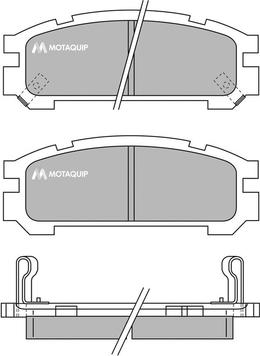 Motaquip LVXL733 - Тормозные колодки, дисковые, комплект autosila-amz.com