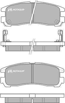 Motaquip LVXL770 - Тормозные колодки, дисковые, комплект autosila-amz.com