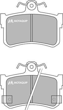 Motaquip LVXL772 - Тормозные колодки, дисковые, комплект autosila-amz.com